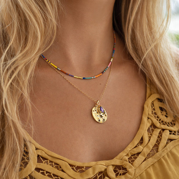 Estella - Collier Perles Multicolores