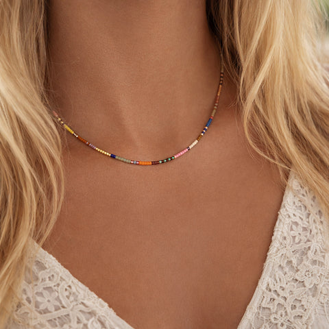 Estella - Collier Perles Multicolores