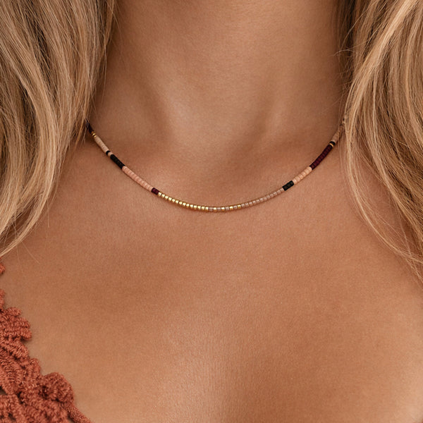 Estella - Collier Perles Multicolores