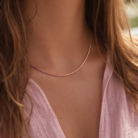 Estella - Collier Ombré Rose