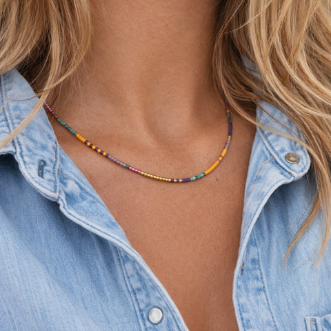 Estella - Collier Perles Multicolores