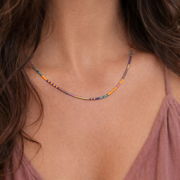 Estella - Collier Perles Multicolores