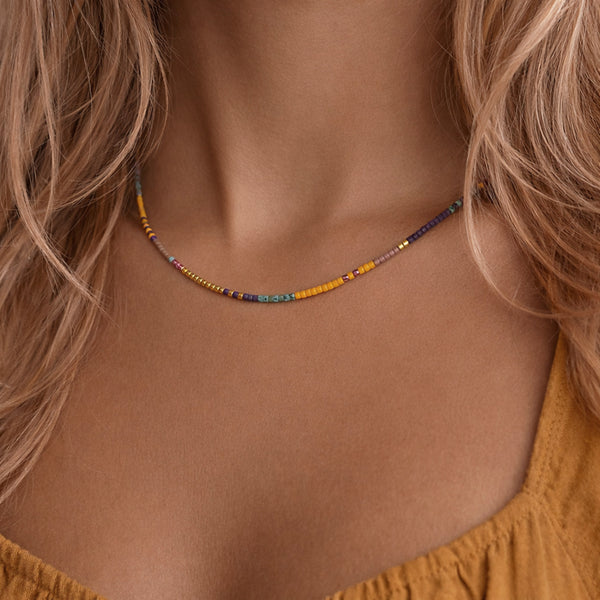 Estella - Collier Perles Multicolores