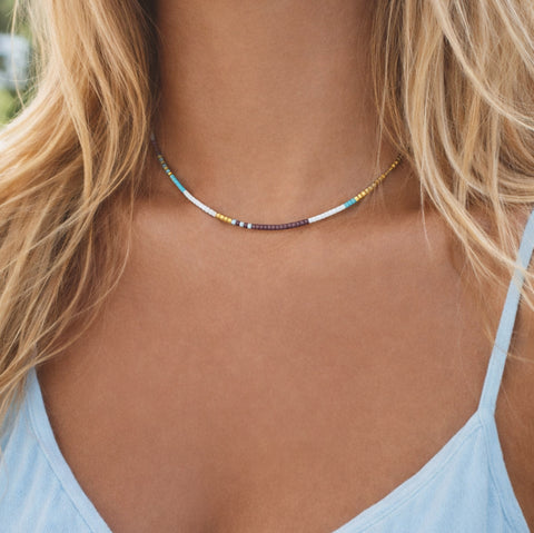 Estella - Collier Perles Multicolores