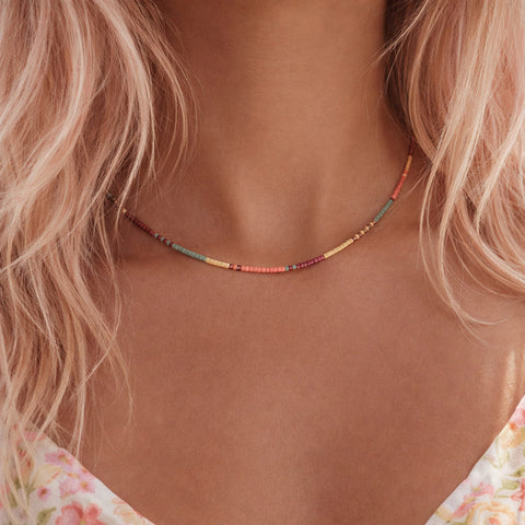 Estella - Collier Perles Multicolores