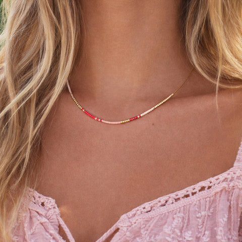 Estella - Collier Perles Multicolores