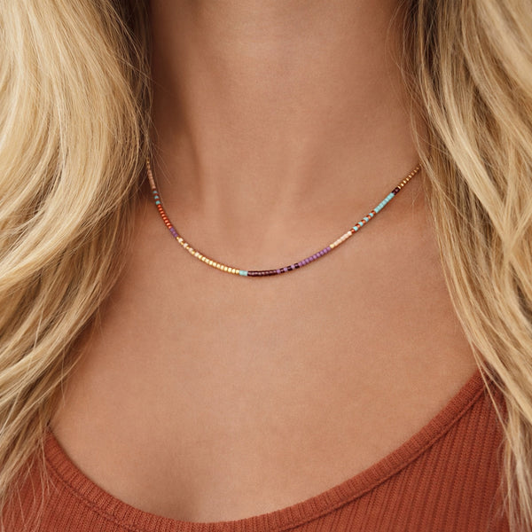 Estella - Collier Perles Multicolores