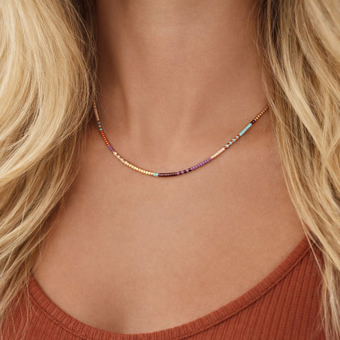 Estella - Collier Perles Multicolores