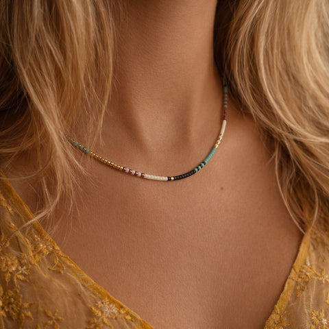 Estella - Collier Perles Multicolores