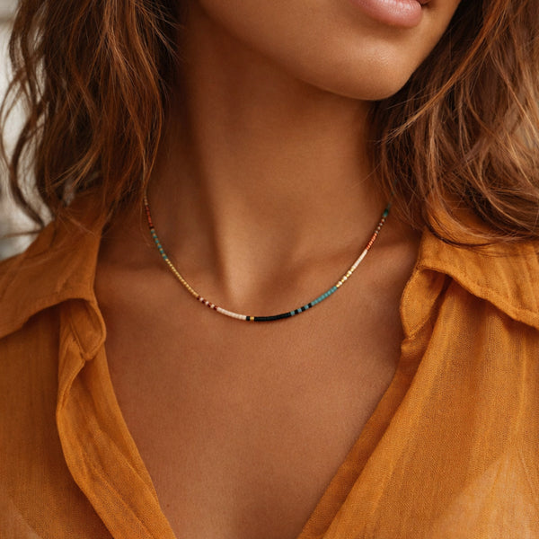 Estella - Collier Perles Multicolores