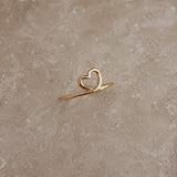 Fabiola - Gold Heart Ring