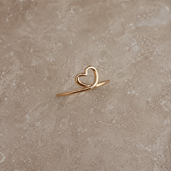 Fabiola - Gold Heart Ring