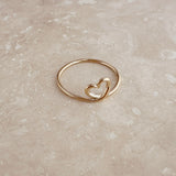 Fabiola - Gold Heart Ring