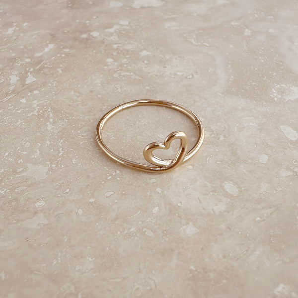 Fabiola - Gold Heart Ring