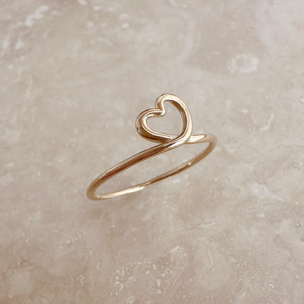 Fabiola - Gold Heart Ring