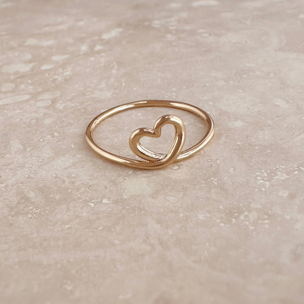 Fabiola - Gold Heart Ring