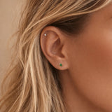 Gally - Green Teardrop Studs