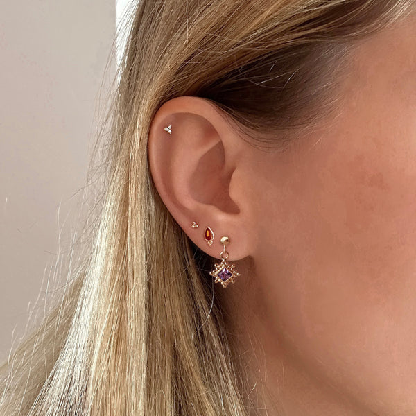 Nella - CZ Stud Earrings