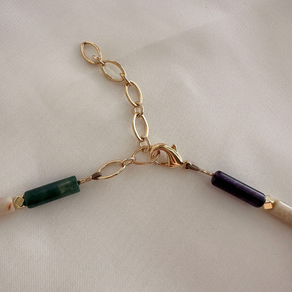 Imogen - Multicolor Gemstone Necklace