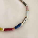 Imogen - Multicolor Gemstone Necklace
