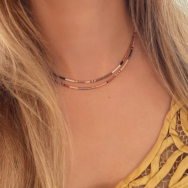 Estella - Multicolor Beaded Necklace