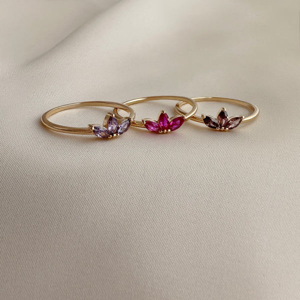 Mariah - Bague Triple Marquise