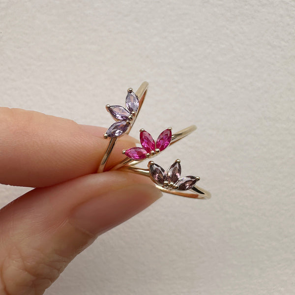 Mariah - Bague Triple Marquise