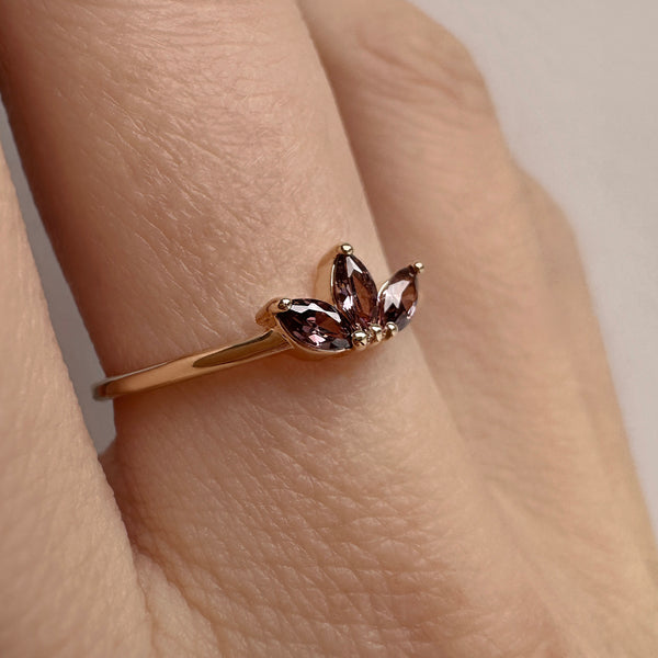 Mariah - Bague Triple Marquise