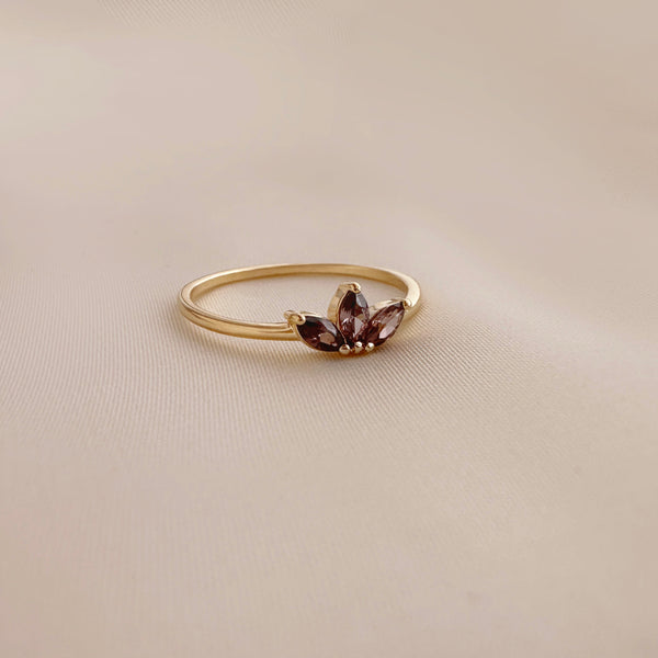 Mariah - Bague Triple Marquise