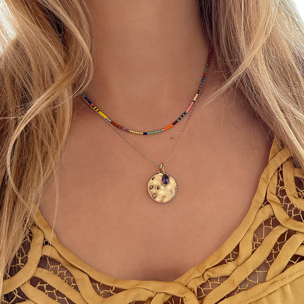 Estella - Multicolor Beaded Necklace
