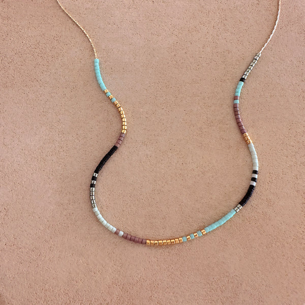 Estella - Multicolor Beaded Necklace