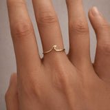 Talia - Dainty Wave Ring