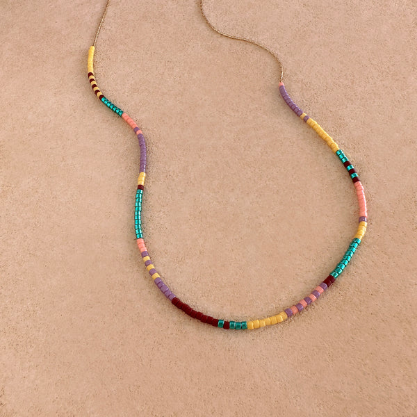 Estella - Multicolor Beaded Necklace