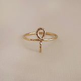 Hayat - Textured Ankh Ring