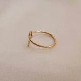 Hayat - Textured Ankh Ring