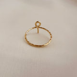 Hayat - Textured Ankh Ring