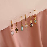 Somya - Gemstone Charm Earrings