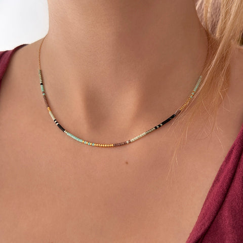 Estella - Multicolor Beaded Necklace