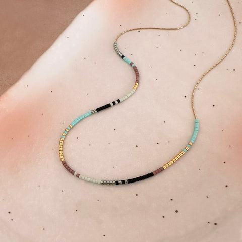 Estella - Multicolor Beaded Necklace
