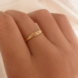Ellie - Sun Engraved Ring