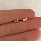 Violet - CZ Petal Studs