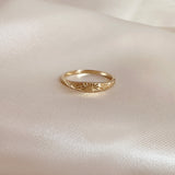 Ellie - Sun Engraved Ring