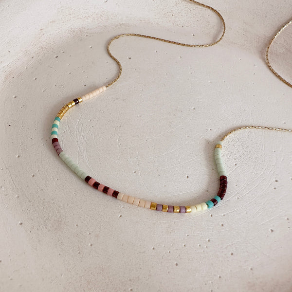 Estella - Multicolor Beaded Necklace