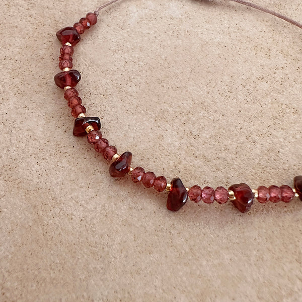 Devina - Garnet Bracelet