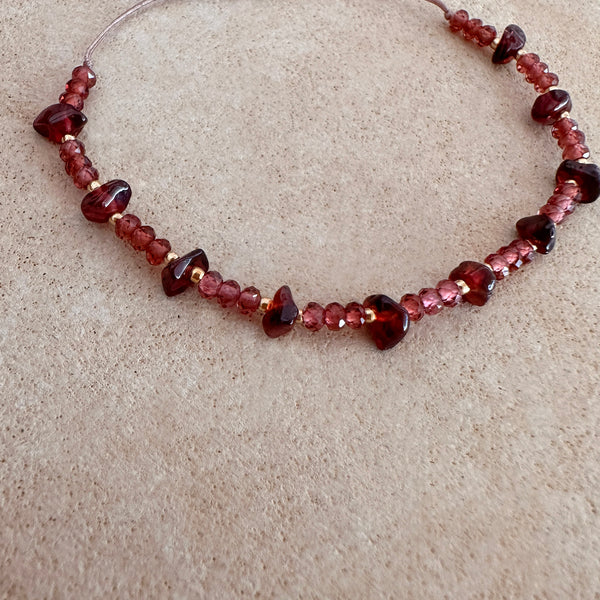 Devina - Garnet Bracelet