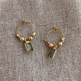 Ayla - Tiny Gemstone Hoops