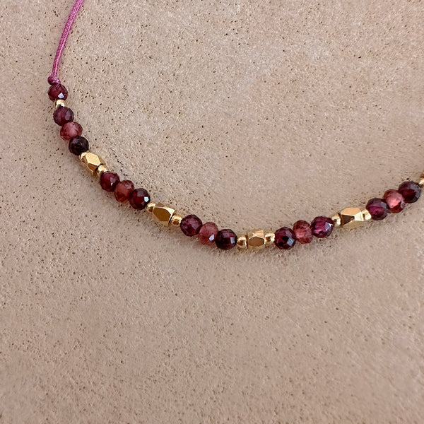 Alizia - Garnet Bracelet