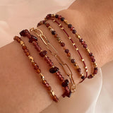 Devina - Garnet Bracelet