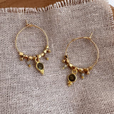 Inaya - Labradorite Hoop Earrings