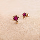 Alyssah - CZ Stud Earrings